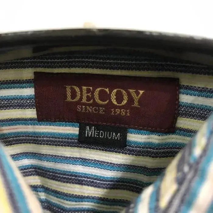 Vintage Vintage Decoy Striped design Flannel Shirt 👕 Size US S / EU 44-46 / 1 - 3 Thumbnail