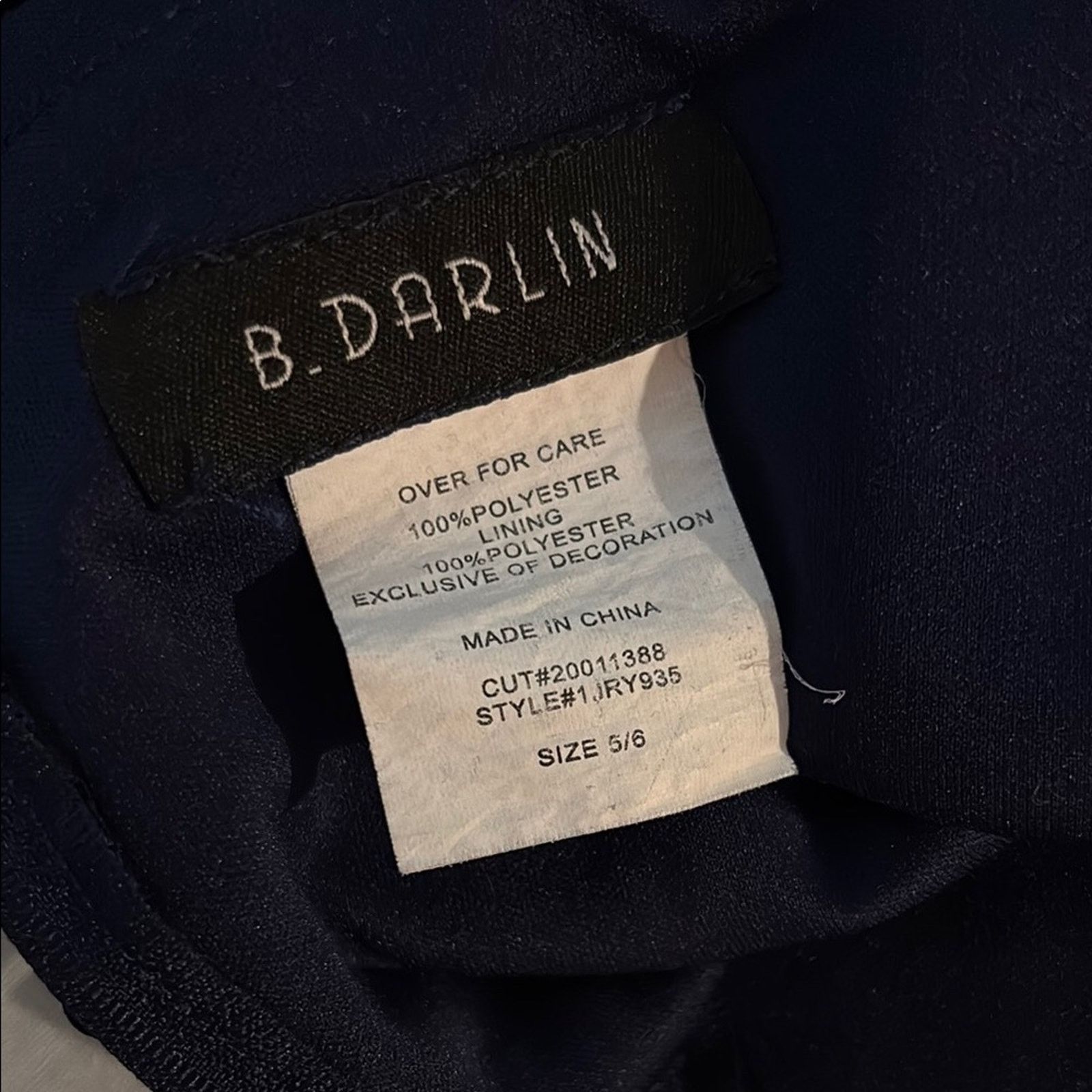 The Unbranded Brand B Darlin Navy Sequin Strapless Dress Size 6 Size M / US 6-8 / IT 42-44 - 6 Thumbnail