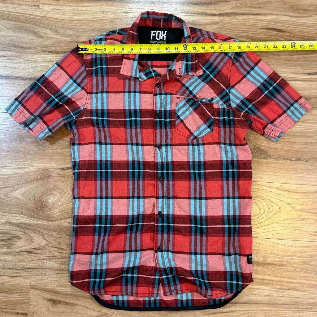 Lucky Brand Fox Men’s Plaid Button Up Shirt Size L Size US L / EU 52-54 / 3 - 4 Thumbnail