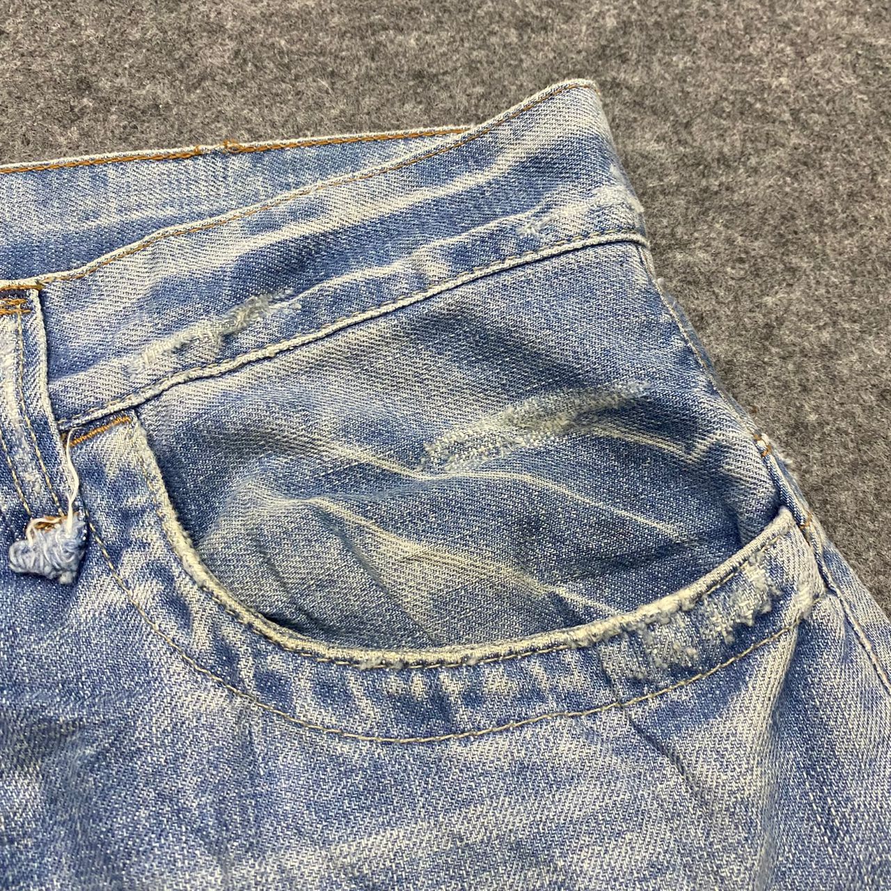 If Six Was Nine 💥Best Offer💥Vintage Pura mania Brazil Distressed Denim Size US 34 / EU 50 - 10 Thumbnail