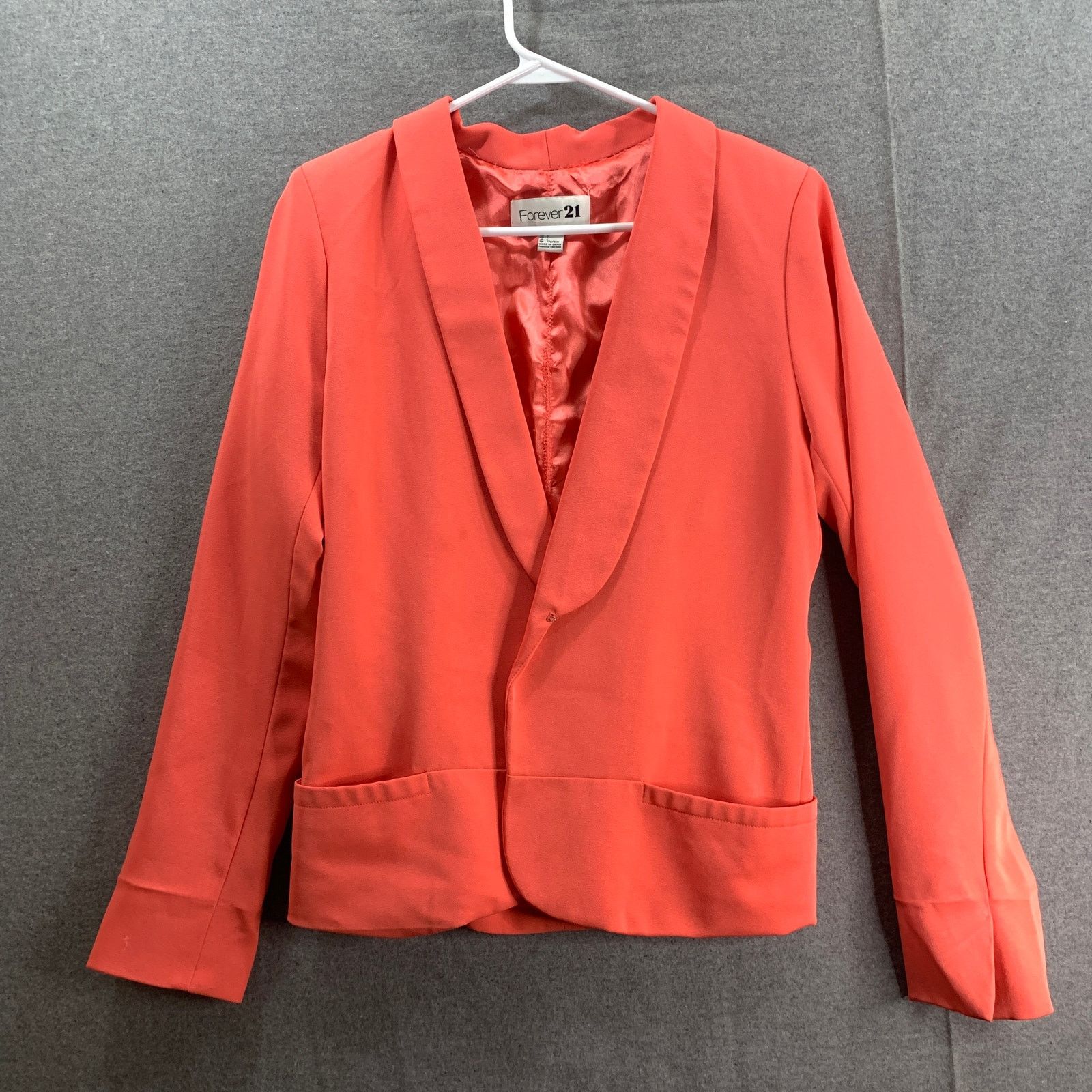 Forever 21 FOREVER 21 Suits Womens Size Large Orange Formal Top Blazer Size L / US 10 / IT 46 - 1 Thumbnail
