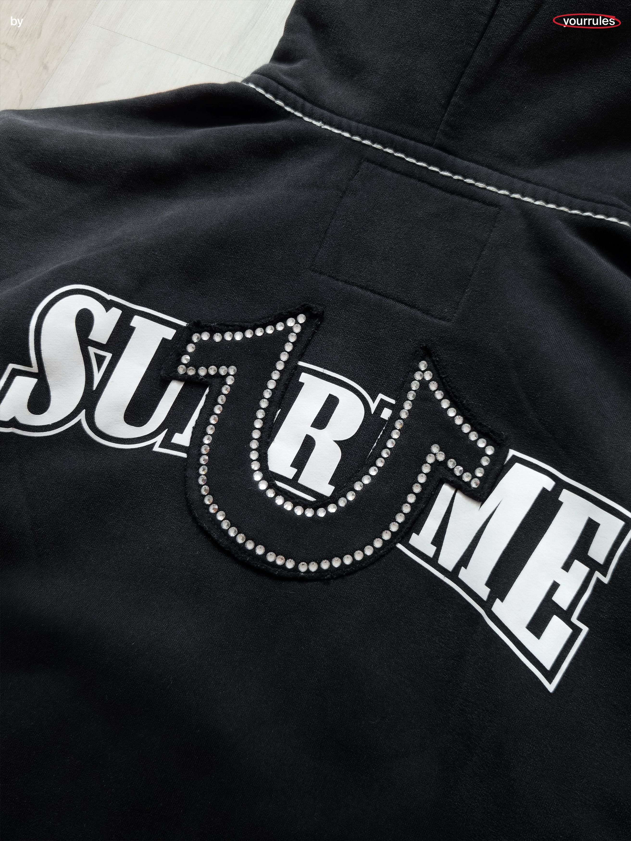 Supreme × True Religion Supreme x True Religion Zip-up hoodie (black) Size US M / EU 48-50 / 2 - 6 Thumbnail