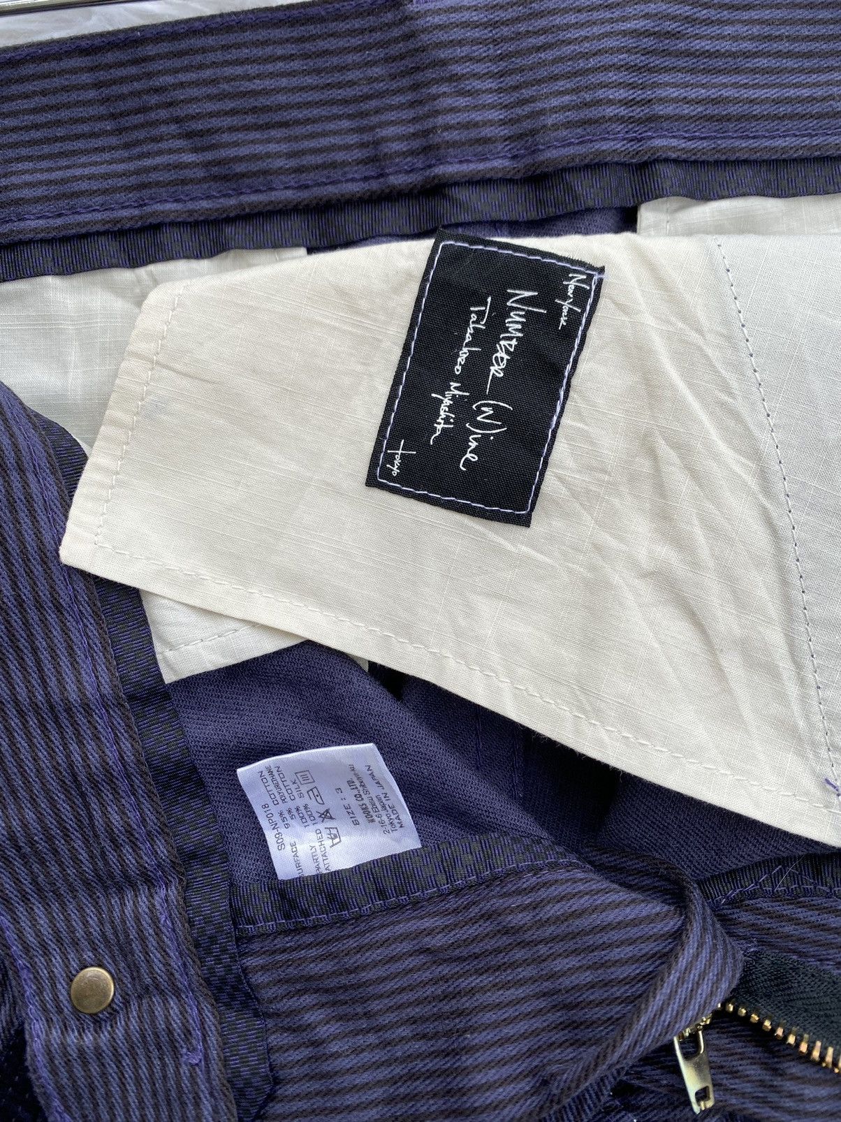 Number (N)ine Rare Vintage Number Nine Stripes Pants Size US 31 - 13 Thumbnail
