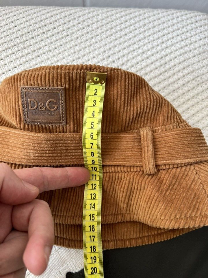 Dolce & Gabbana Dolce & Gabbana Hat Velveteen Fur Cotton Brown Size M Size ONE SIZE - 14 Thumbnail