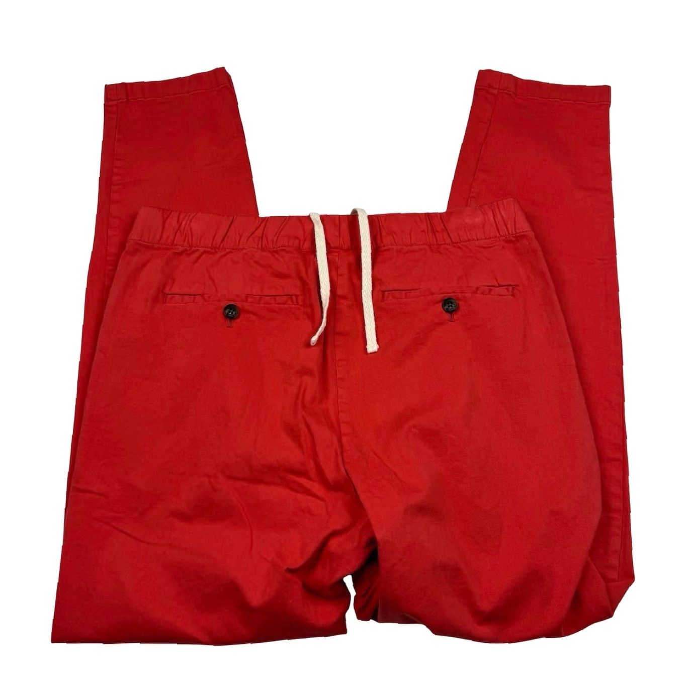 Bonobos Bonobos Men’s Cotton Blend Drawstring Flat Front Chino Red 32x30 Pants Size ONE SIZE - 3 Thumbnail