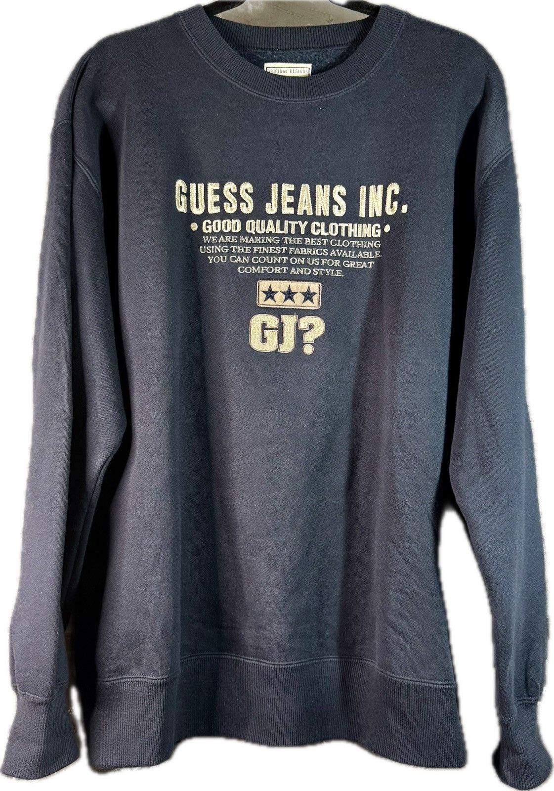 Guess Vintage 90’s GUESS sweatshirt Men’s Large Gold Embroidery Size US L / EU 52-54 / 3 - 1 Thumbnail