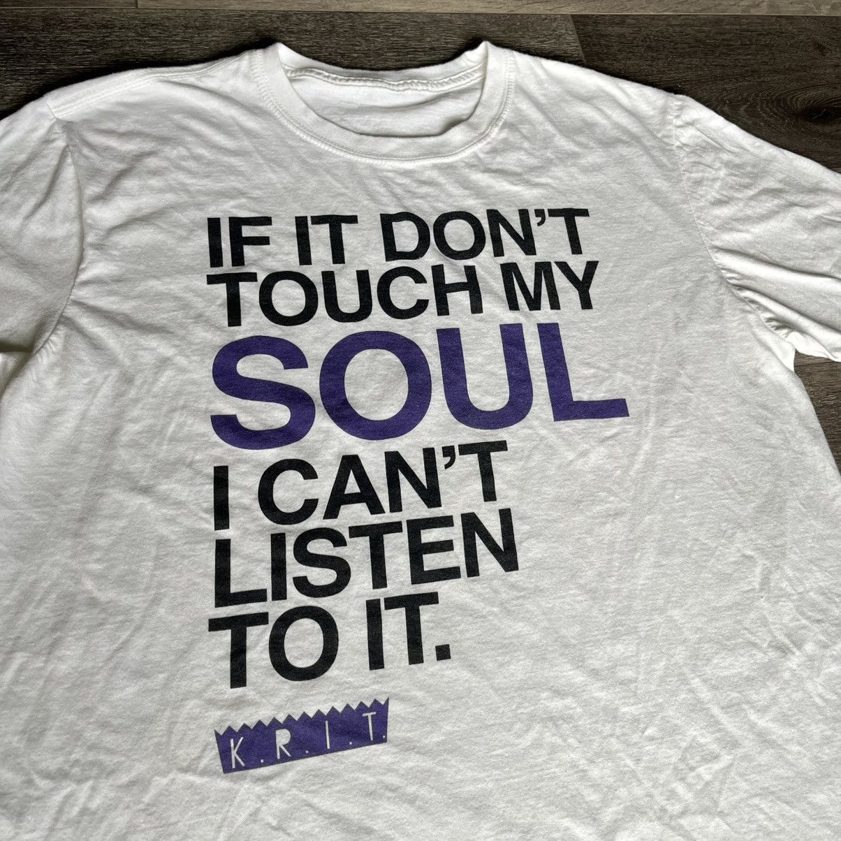 Band Tees × Rap Tees × Vintage Vintage Big K.R.I.T. If it Don’t Touch My Soul Rap Tee Shirt Size US L / EU 52-54 / 3 - 2 Thumbnail