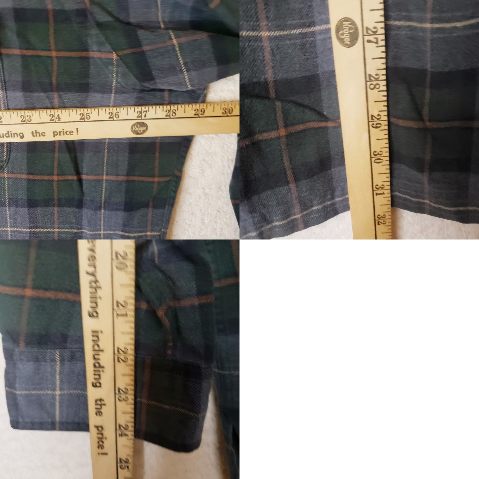 Polo Ralph Lauren POLO Ralph Lauren BENFORD Plaid Button Up Flannel Shirt XXL Gray Green 100% Cotton Mens Size US XXL / EU 58 / 5 - 9 Thumbnail