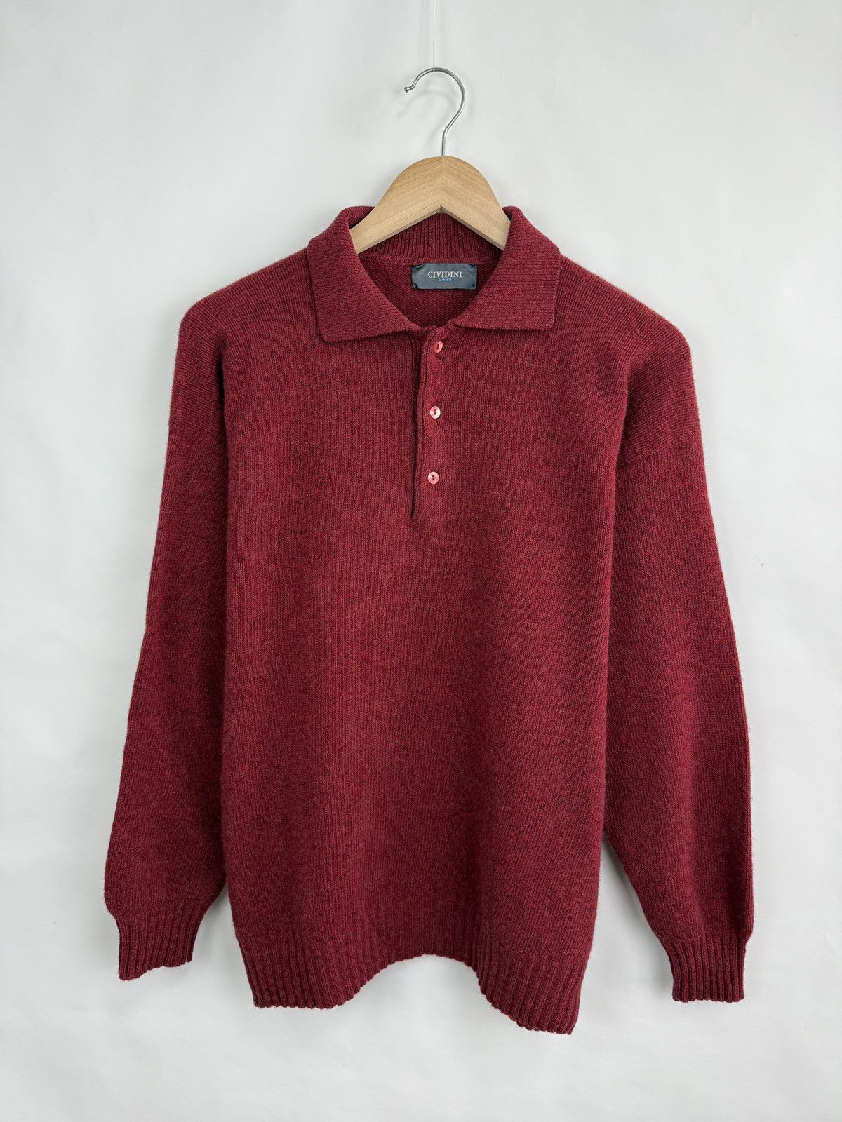 Designer 🇮🇹 Vintage 90s Cividini Uomo Wool Sweaters Made in Italy Y2K Size US M / EU 48-50 / 2 - 3 Thumbnail
