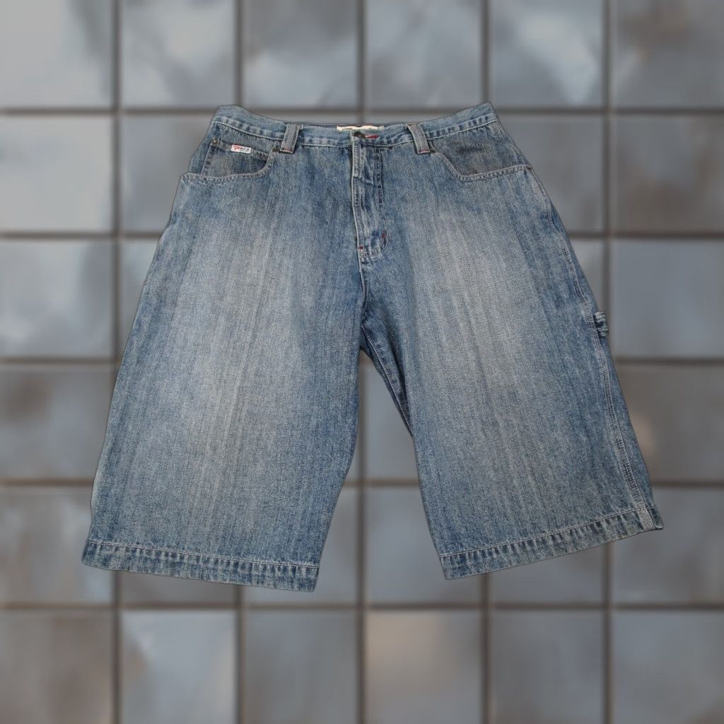 VINTAGE PACO Denim Shorts Carpenter Style 34 Men Blue 13