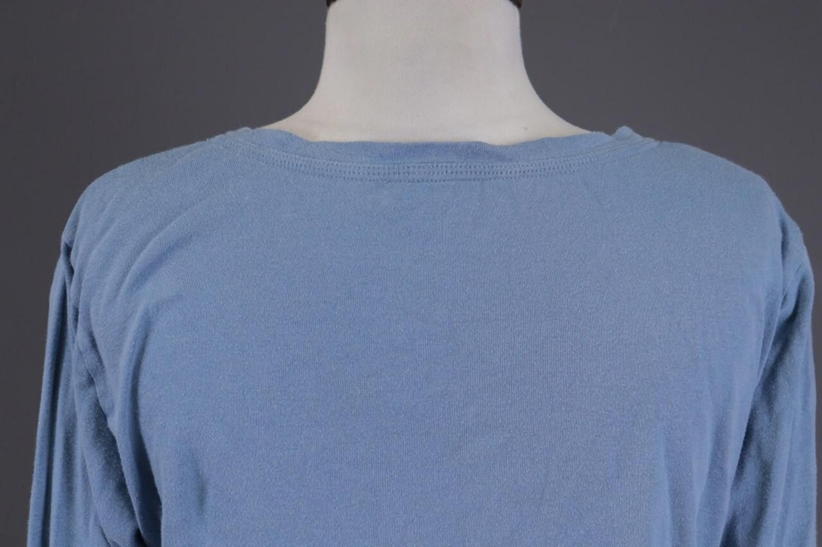Lauren Ralph Lauren Lauren Ralph Lauren Blue Henley Summer Blouse Shirt L Size L / US 10 / IT 46 - 8 Thumbnail