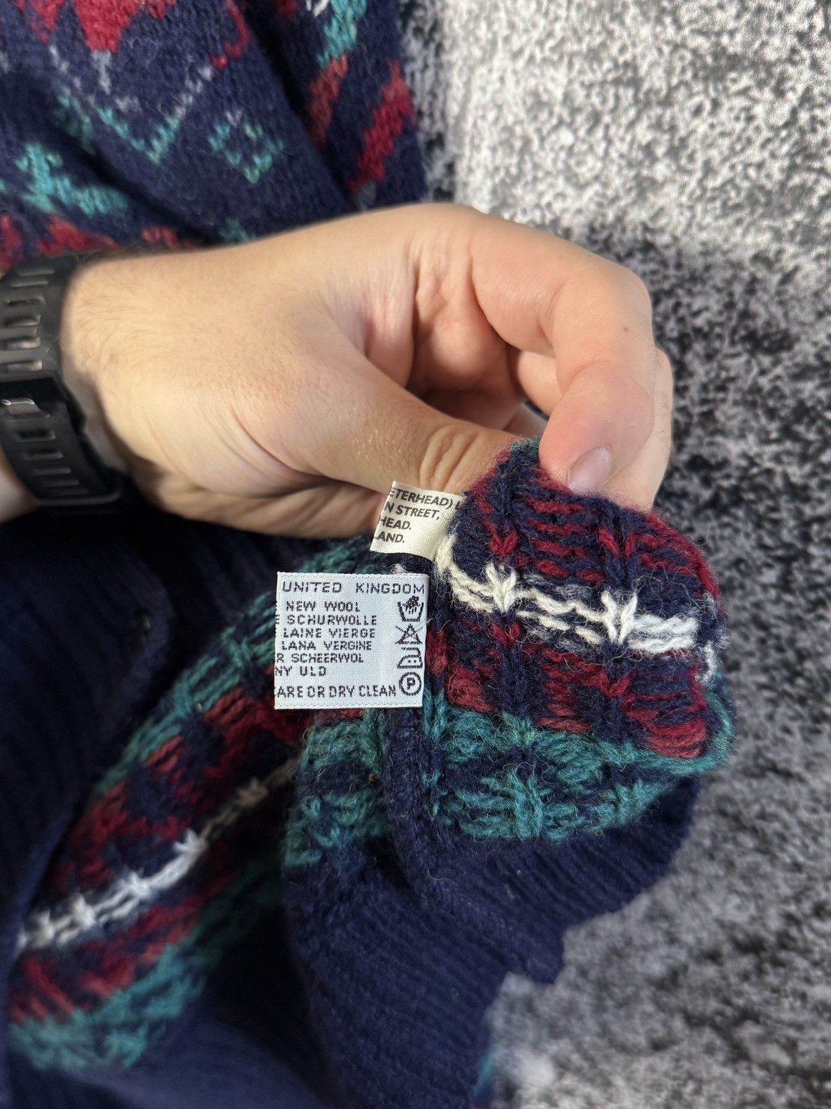 Vintage Glenugie Wool Sweater Cardigan Fair Isle Nordic Size 44 Size M / US 6-8 / IT 42-44 - 9 Thumbnail