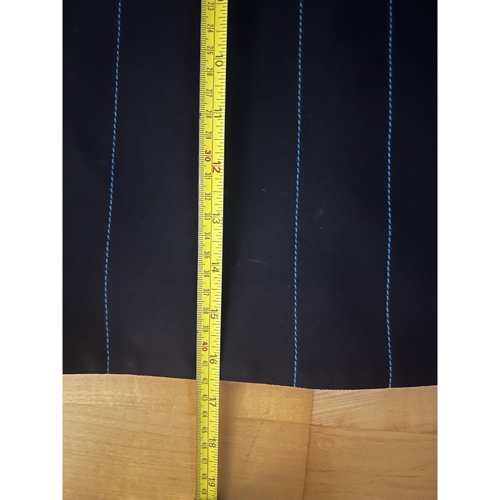 Marni Marni Navy Blue Wool Pinstripe Mini skirt 40 US 8 Size 30" / US 8 / IT 44 - 5 Thumbnail