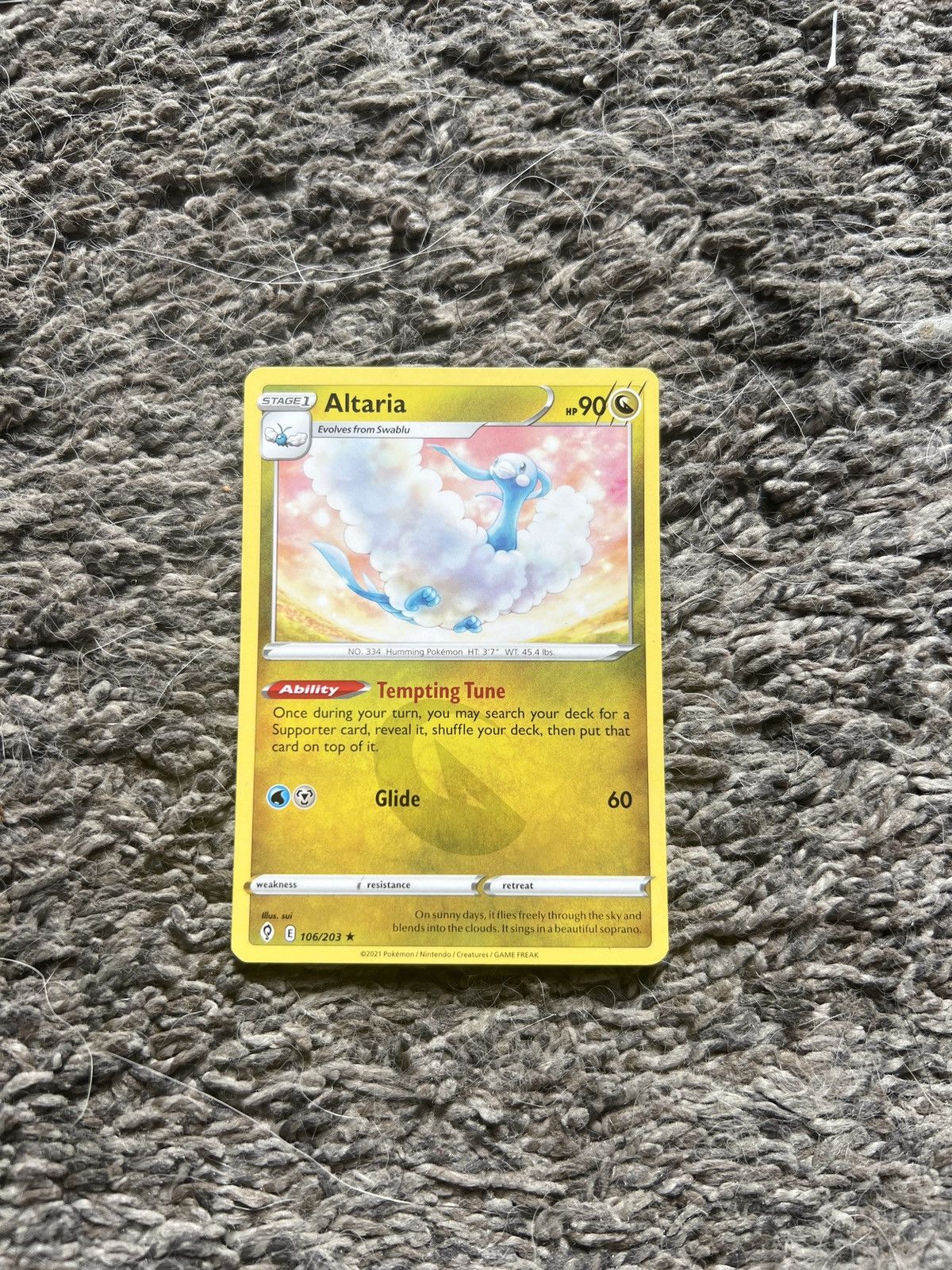 Pokemon 2021 Pokémon Altaria Stage 1 Card Size ONE SIZE - 1 Thumbnail