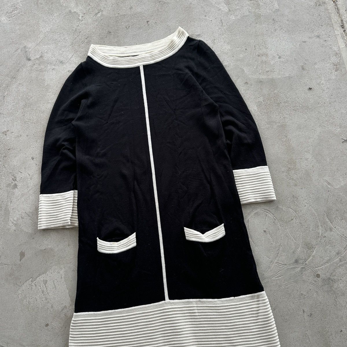 Missoni Vintage Missoni Knit 3/4 Sleeve Midi Dress Black Womens M Size M / US 6-8 / IT 42-44 - 3 Thumbnail