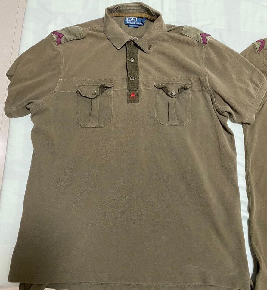 RRL Ralph Lauren classic vintage military style short sleeve polo Size US XXL / EU 58 / 5 - 1 Thumbnail