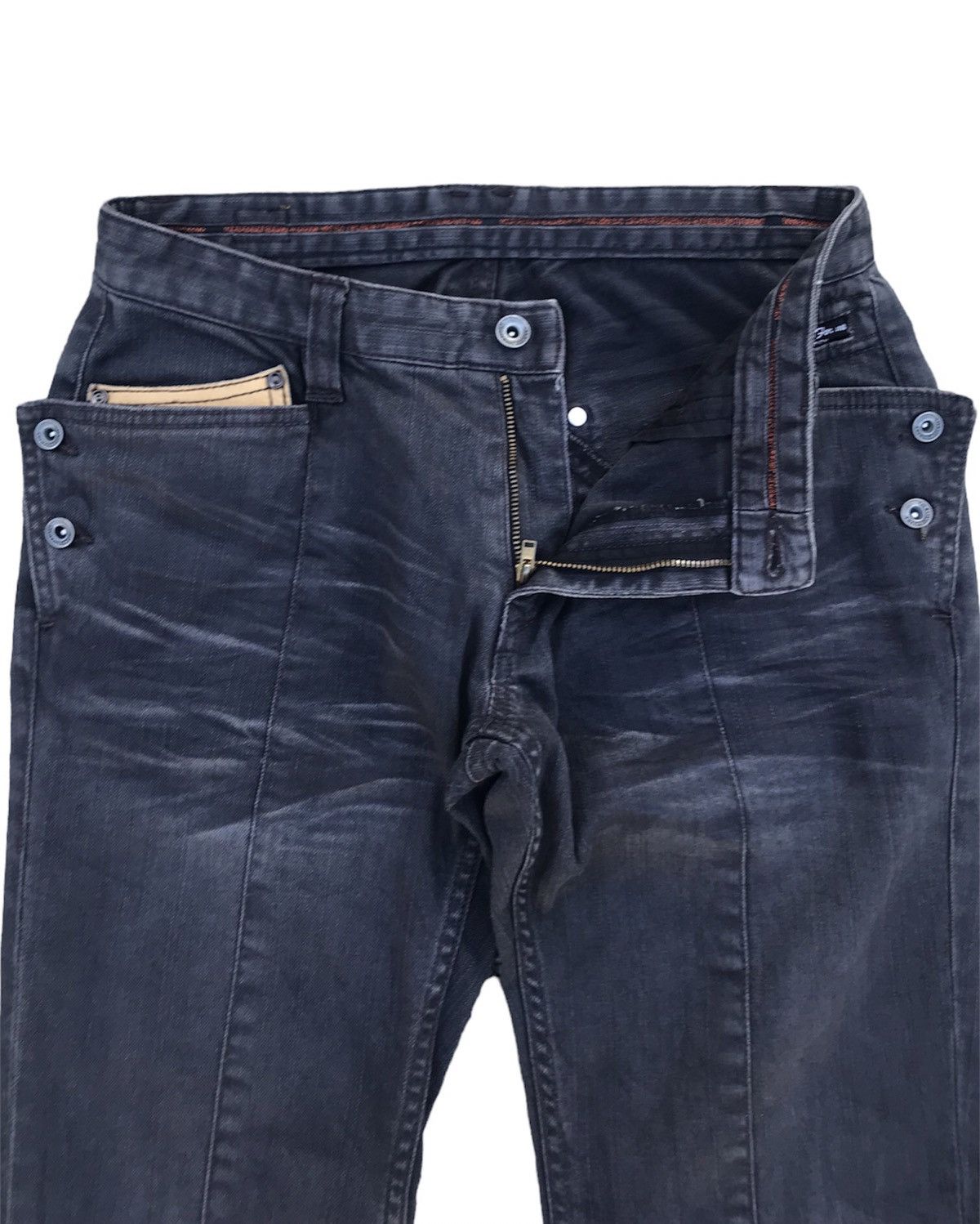 Nicole Club ‼️OFFER ME‼️ Nicole Club for Men Leather Pocket Flared Pants Size US 29 - 4 Thumbnail