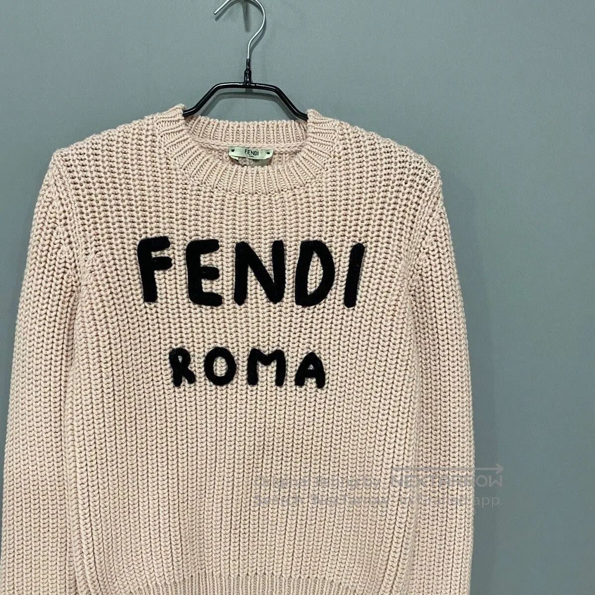 Fendi FENDI Roma Logo Wool Sweater. Size S / US 4 / IT 40 - 2 Thumbnail