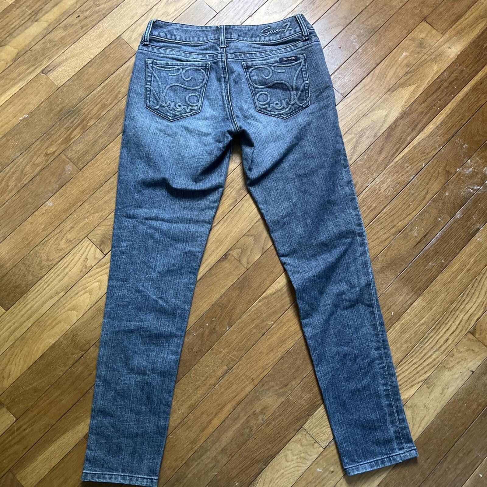 Seven 7 Seven7 y2k low rise skinny jeans Size 27" / US 4 / IT 40 - 4 Thumbnail