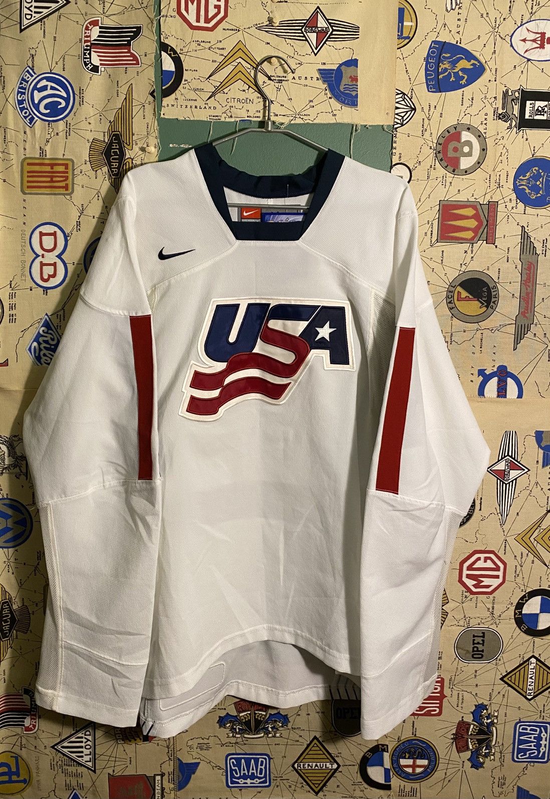 Nike 90's NIKE USA hockey jersey Size US M / EU 48-50 / 2 - 2 Thumbnail