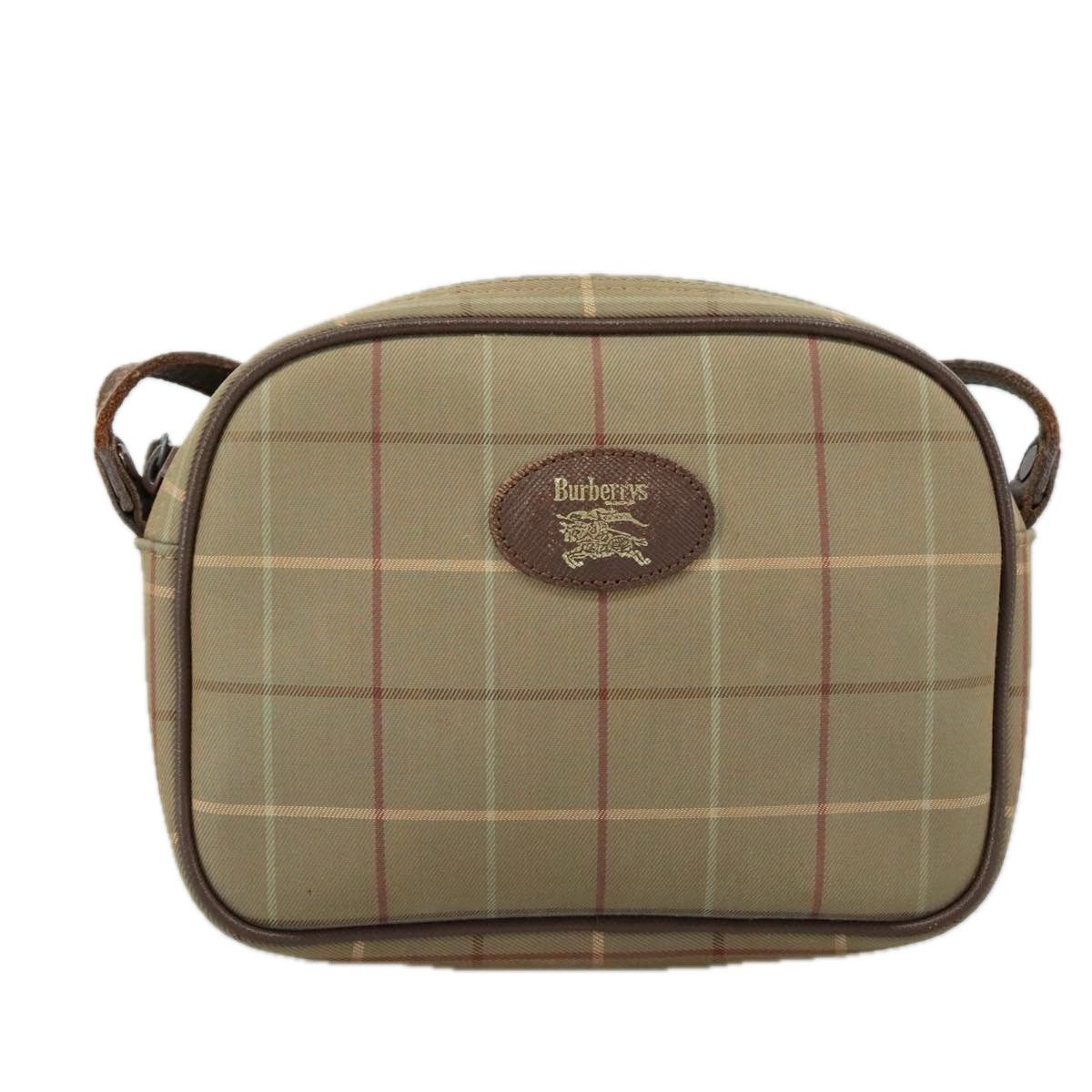 Burberry Nova Check Beige Canvas Shoulder Bag (Pre-Owned) Size ONE SIZE - 1 Thumbnail