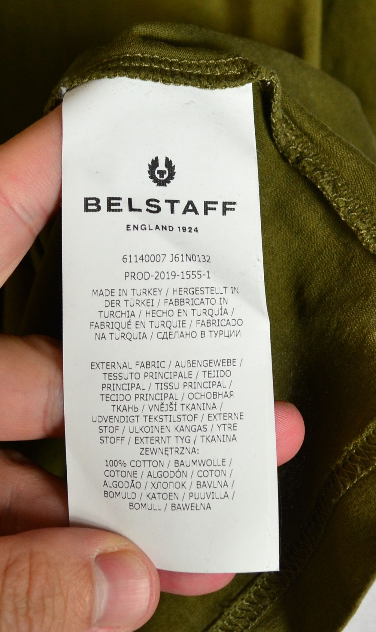Belstaff Belstaff OliveT-Shirt Size US XXL / EU 58 / 5 - 5 Thumbnail