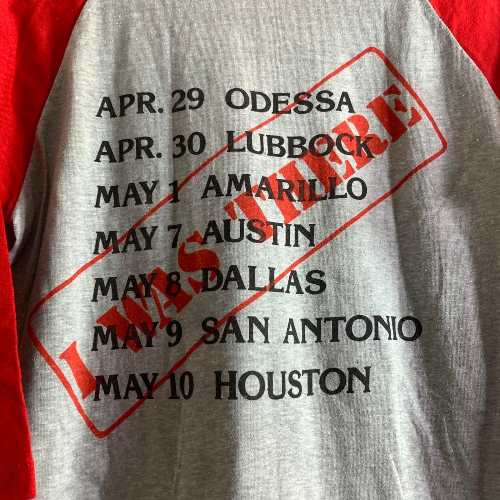 Vintage 80’s DEF LEPPARD Blazing Thru Texas 3/4 sleeve tee shirt M Size US M / EU 48-50 / 2 - 7 Thumbnail