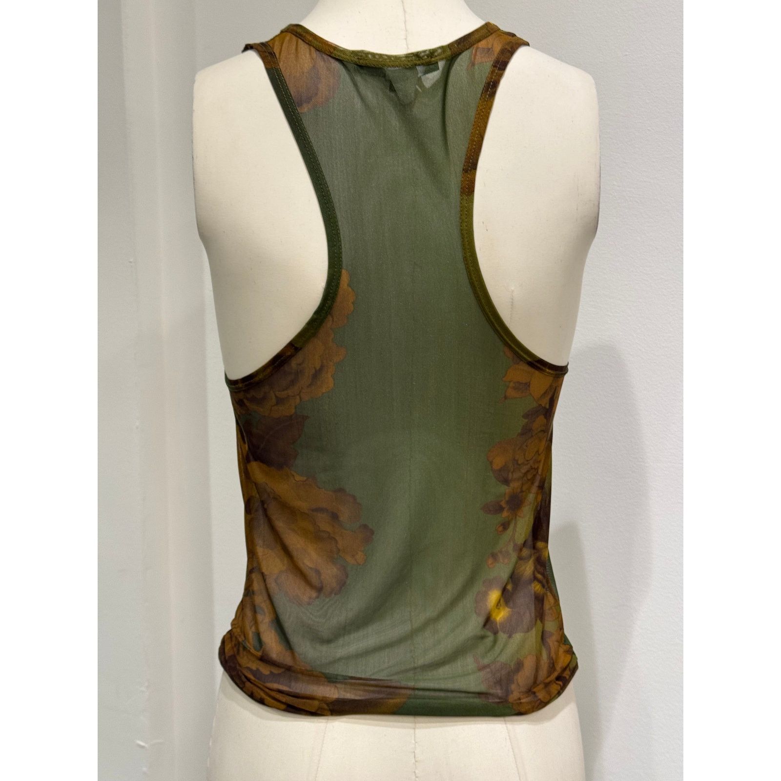 Gucci S/S1999 Gucci by Tom Ford floral sheer mesh tank Size M / US 6-8 / IT 42-44 - 3 Thumbnail