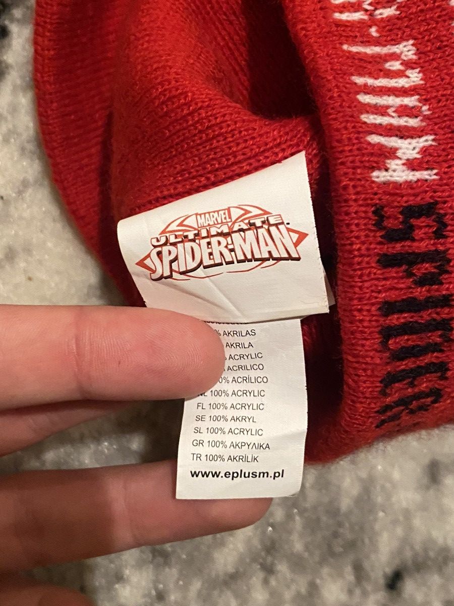 Japanese Brand × Vintage Vintage Spider Man Y2K Hat Size ONE SIZE - 6 Thumbnail