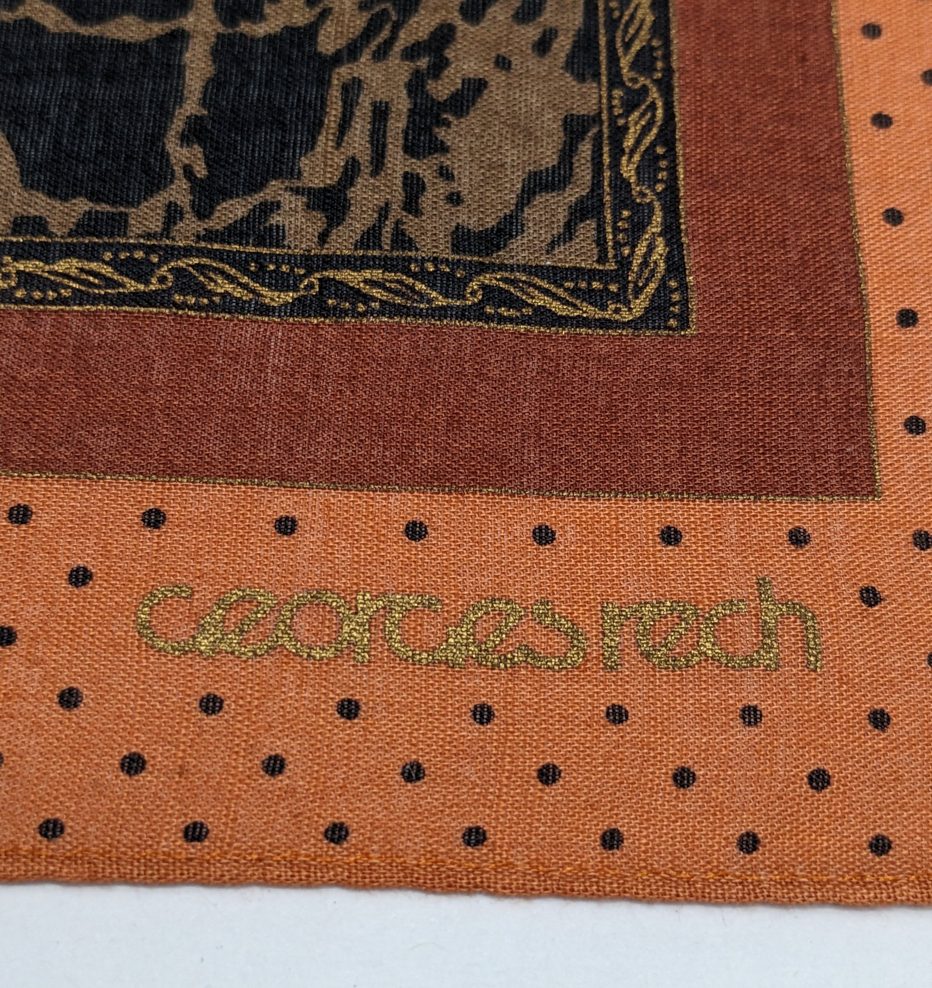 Other GEORGES RECH Animal Print Polka Dot Cotton Handkerchief Size ONE SIZE - 2 Thumbnail