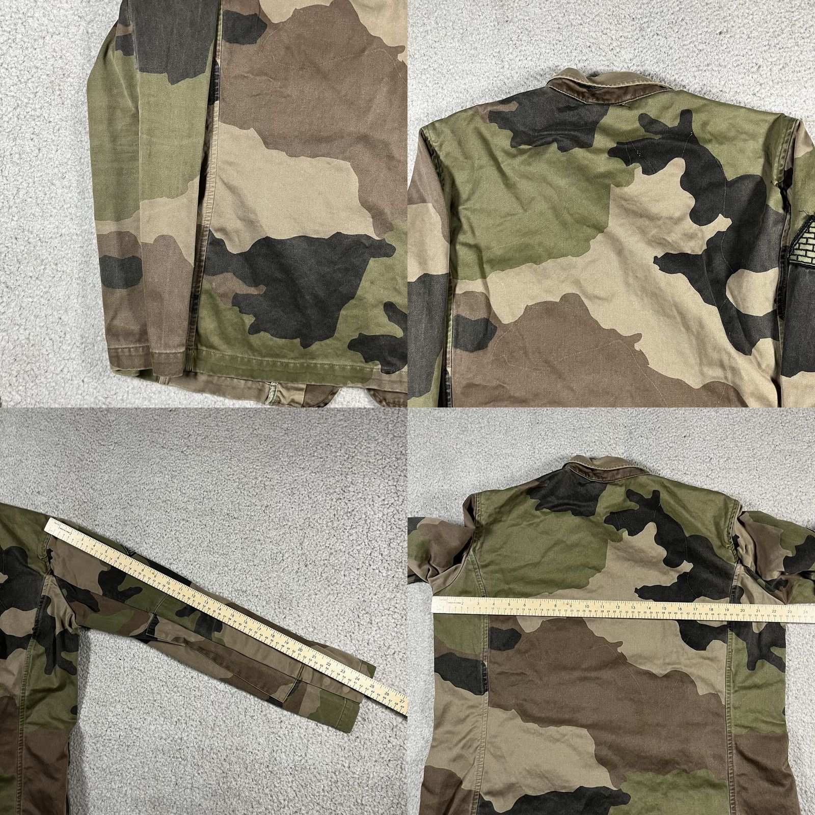 Vintage Drop Dead Jacket Mens M Camouflage Canvas Cotton Lining Front Pockets Military Style All Seasons Fall Spring Mens Size US M / EU 48-50 / 2 - 9 Thumbnail
