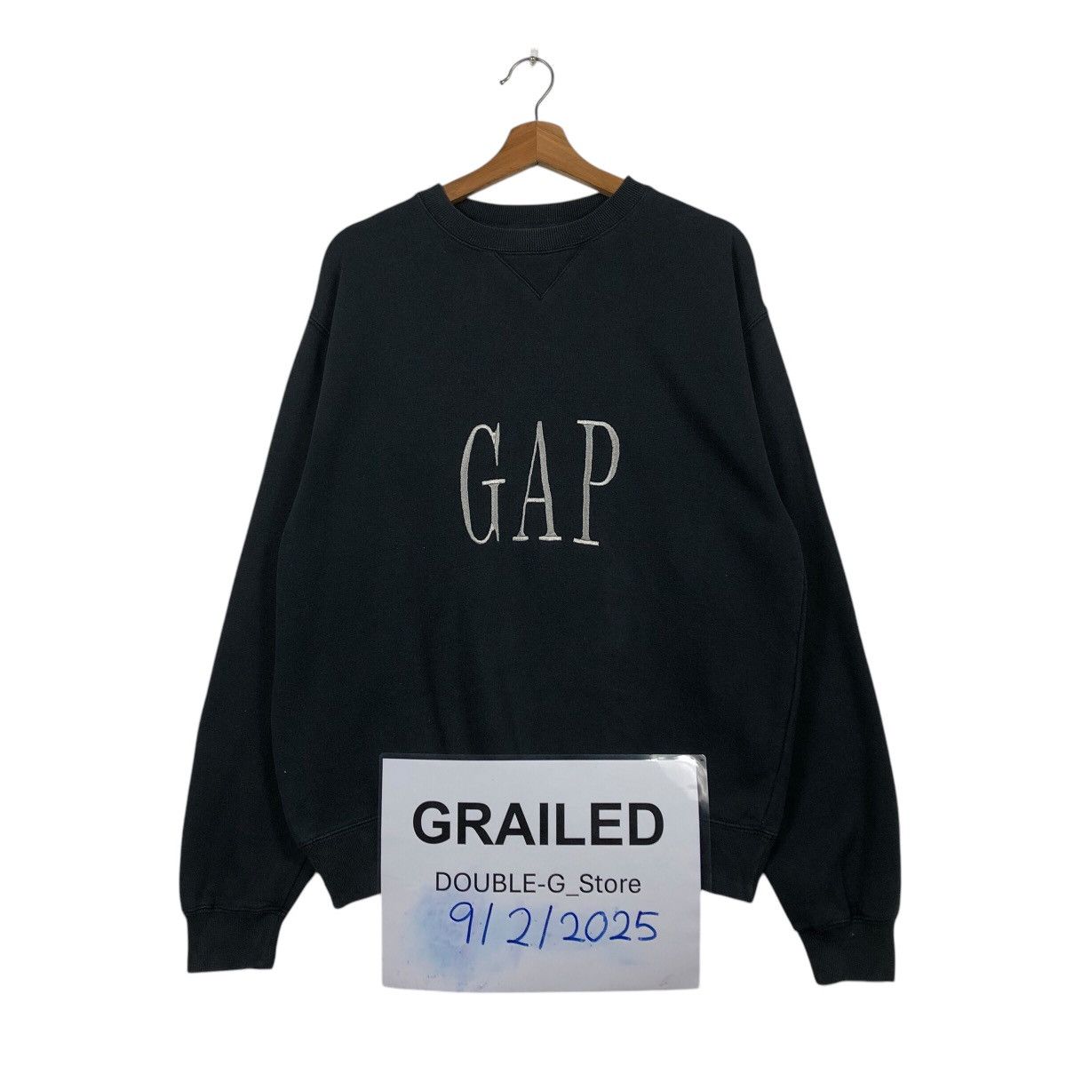 Japanese Brand 📌Vintage Sweatshirt Gap Big Logo Spell Out Embroidered Size US S / EU 44-46 / 1 - 1 Thumbnail