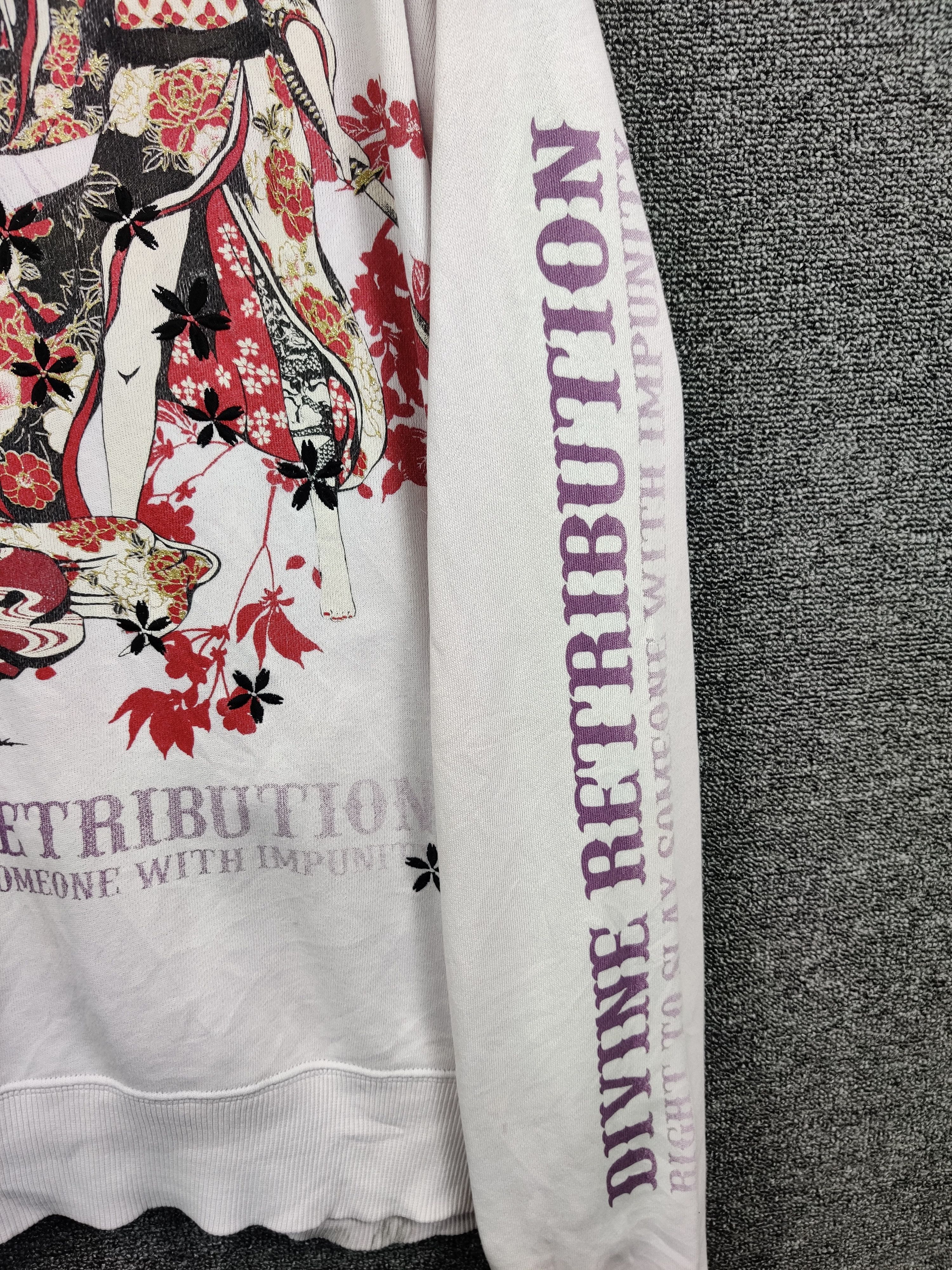 Japanese Brand Divine Retribution Geisha Samurai Sukajan Zip Up Sweater Size US XXL / EU 58 / 5 - 4 Thumbnail