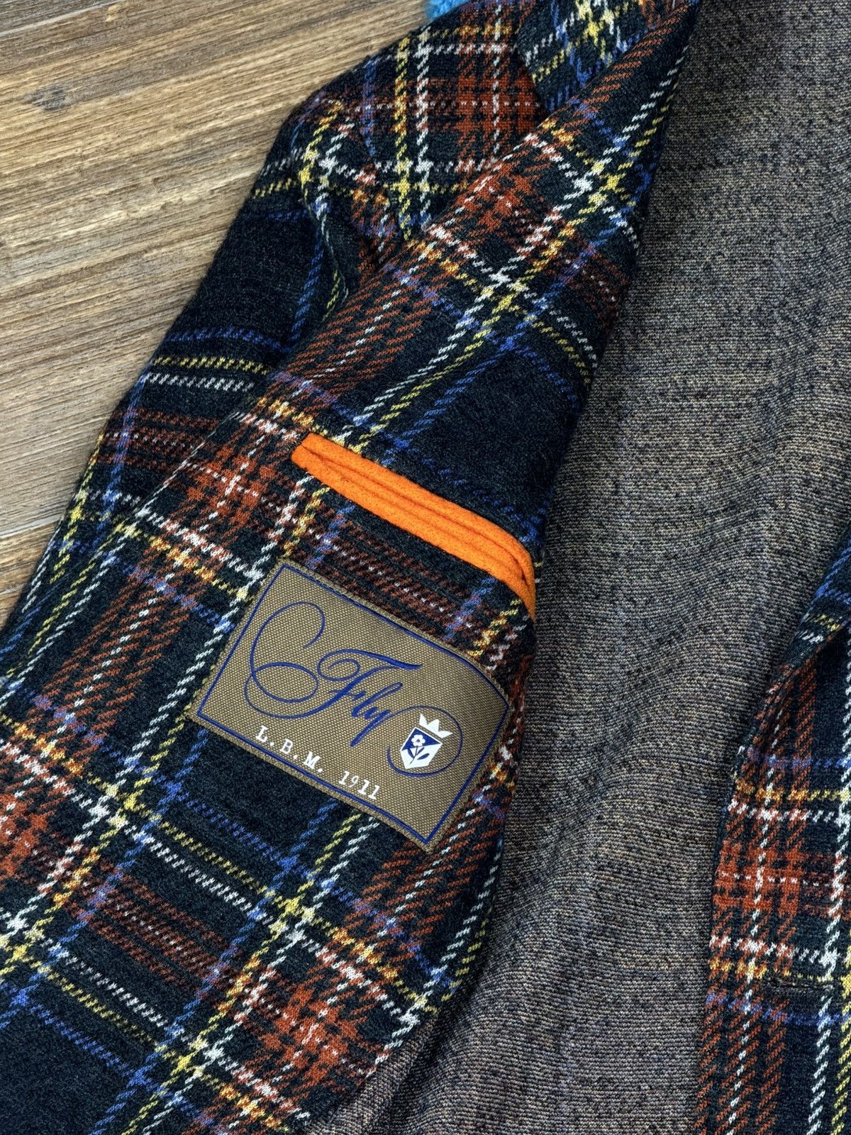 L.B.M. 1911 × Luigi Bianchi L.B.M 1911 Wool Checked Multicolour Two Piece Blazer Jacket Size 46R - 13 Thumbnail