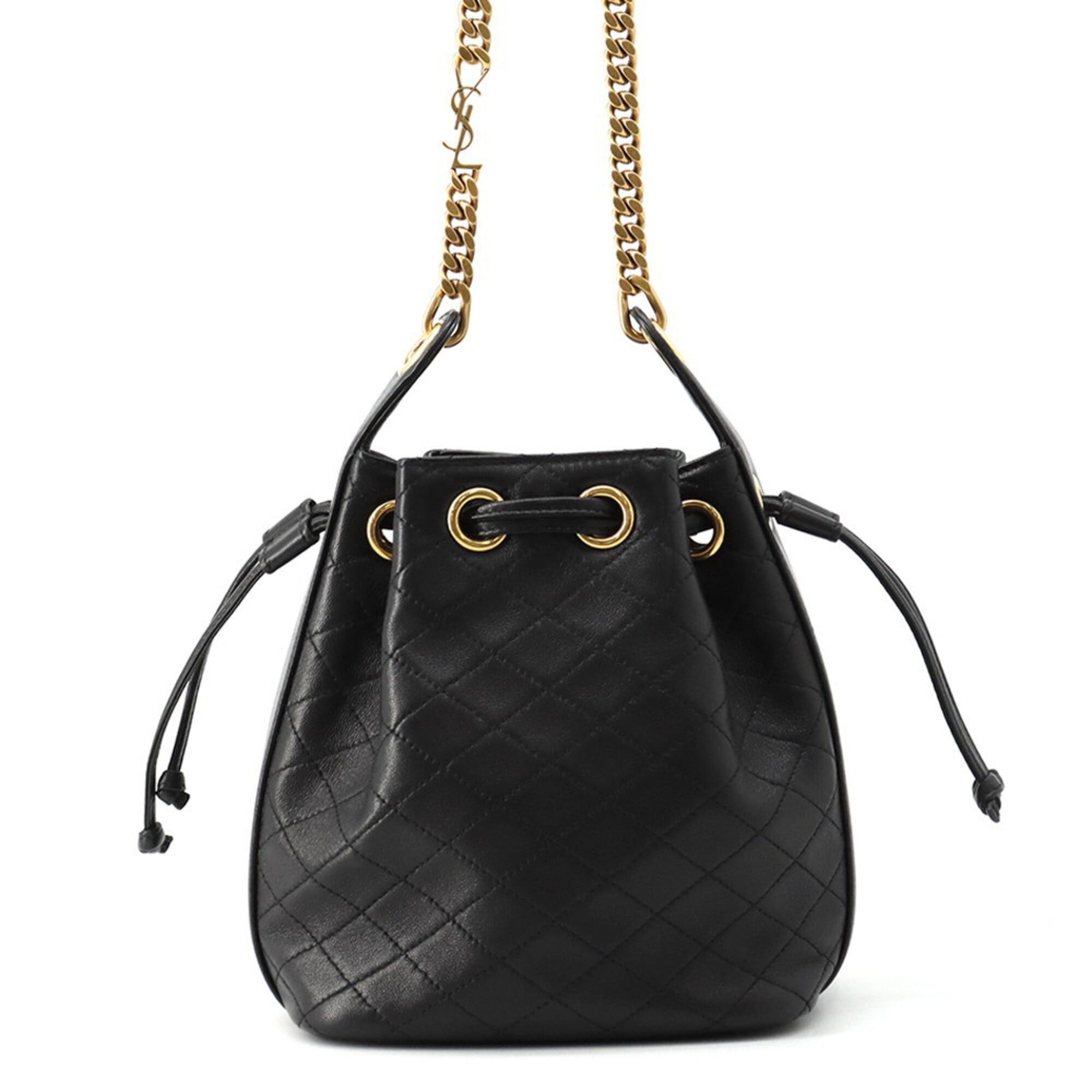 Saint Laurent Paris Yves Saint Laurent Paris Shoulder Bag Small Cassandre Quilted Bucket Lambskin 840886 SAINT LAURENT PARIS Handbag Size ONE SIZE - 1 Thumbnail