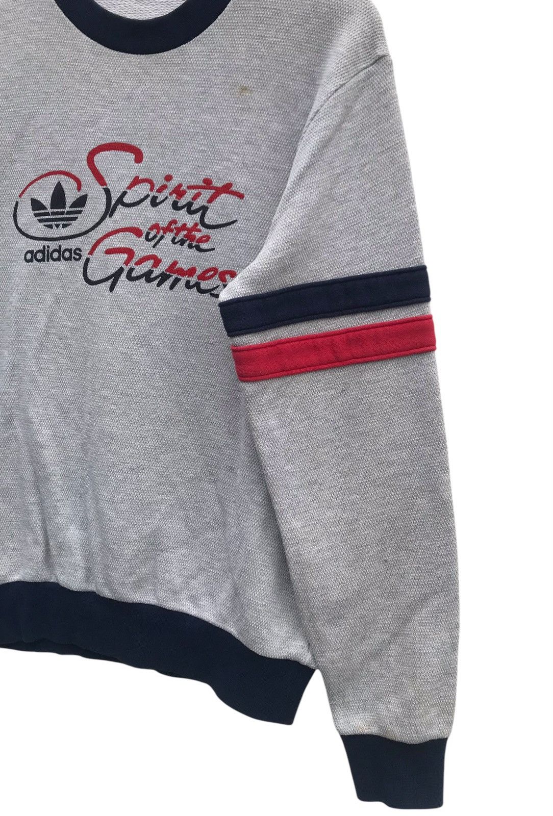 Vintage Vintage 90s Adidas Japan Sweatshirt ( STAINS ) Size US M / EU 48-50 / 2 - 6 Thumbnail