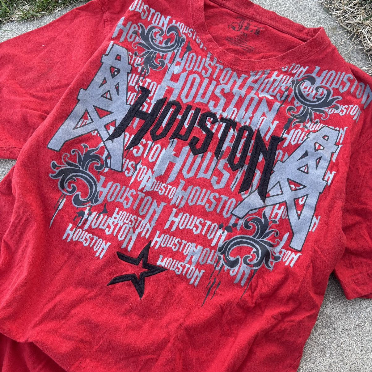 NBA × Vintage Y2K Grunge Houston Rockets Shirt Size US L / EU 52-54 / 3 - 2 Thumbnail