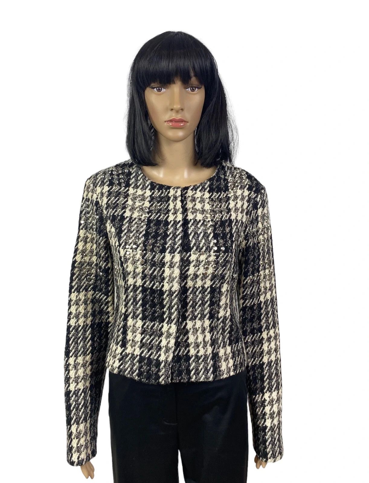 Gestuz Gestuz Plaid Wool Jacket Decorated size 38 Size S / US 4 / IT 40 - 1 Thumbnail
