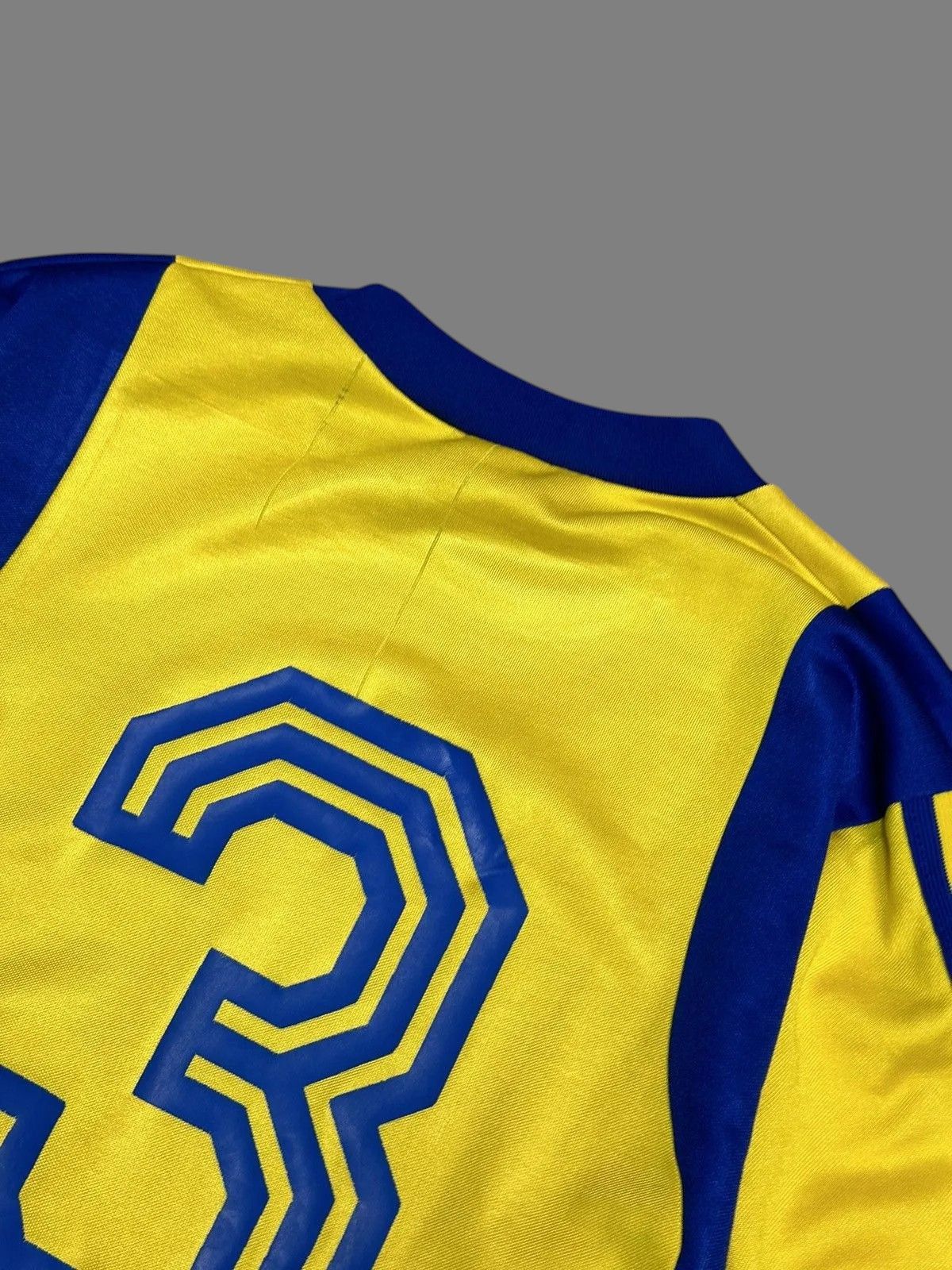 Vintage Adidas Retro 1990s Football Top Longsleeve Yellow Vintage Size US M / EU 48-50 / 2 - 10 Thumbnail