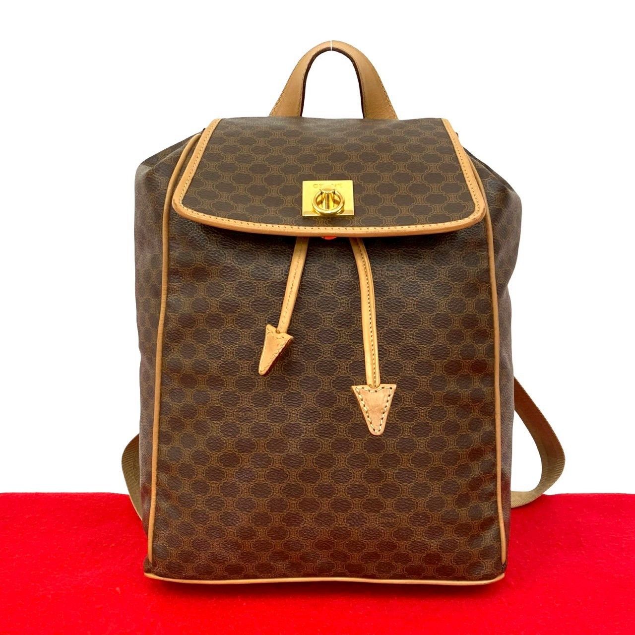 Celine Celine Celine Macadam Blazon Leather Backpack Leather Backpack DUTY FREE for USA Size ONE SIZE - 1 Thumbnail