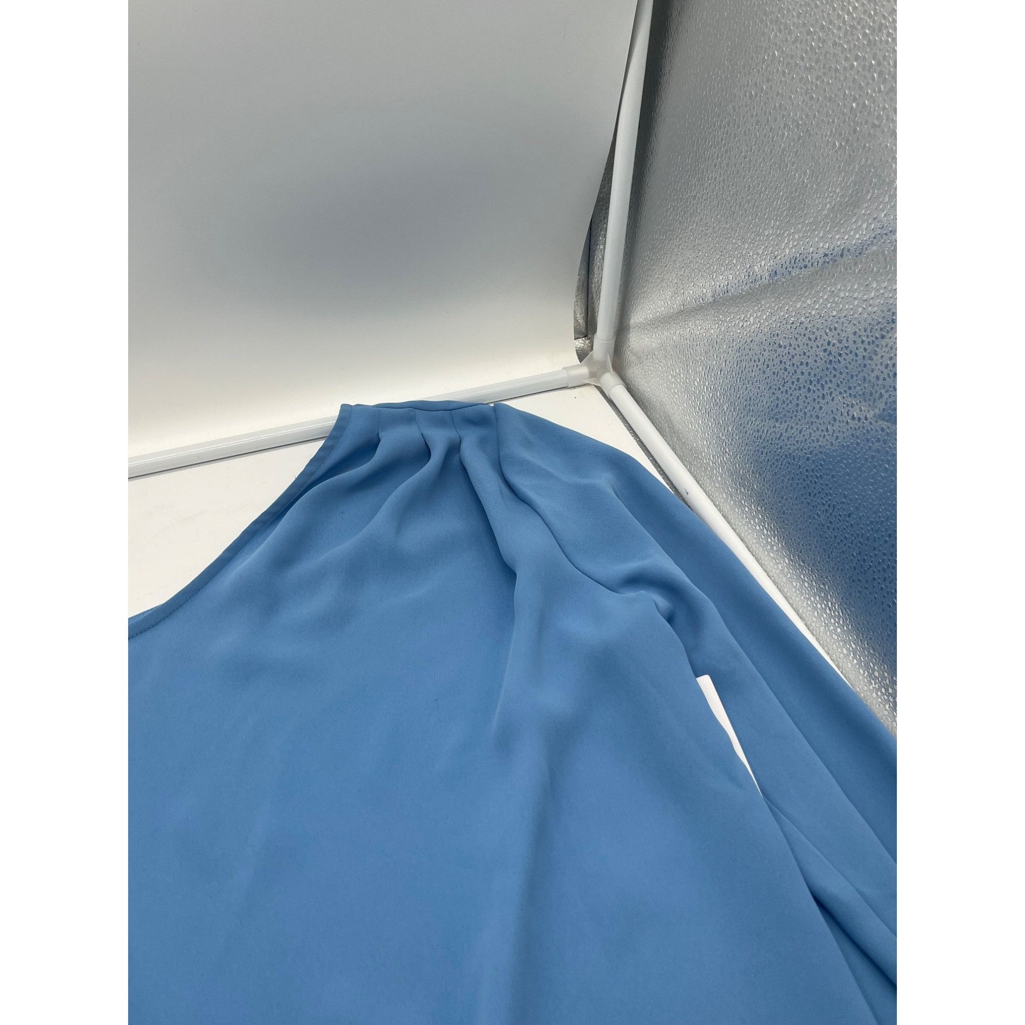 Other Open Edit Pleated Asymmetric Top, Blue Lake, M Size M / US 6-8 / IT 42-44 - 14 Thumbnail