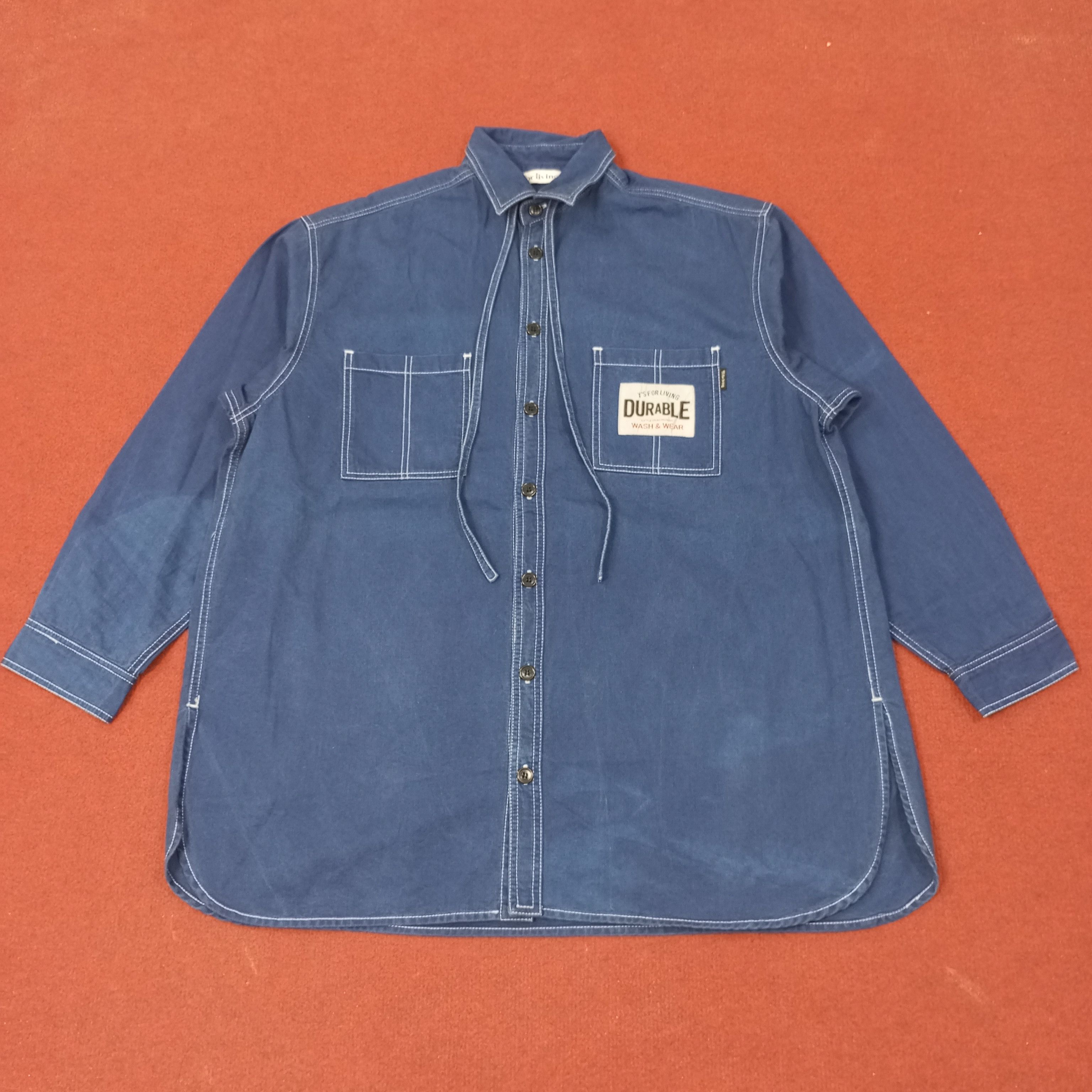 Yohji Yamamoto Y's For Living by Yohji Yamamoto Designer Jacket c248n22 Size US XL / EU 56 / 4 - 1 Thumbnail