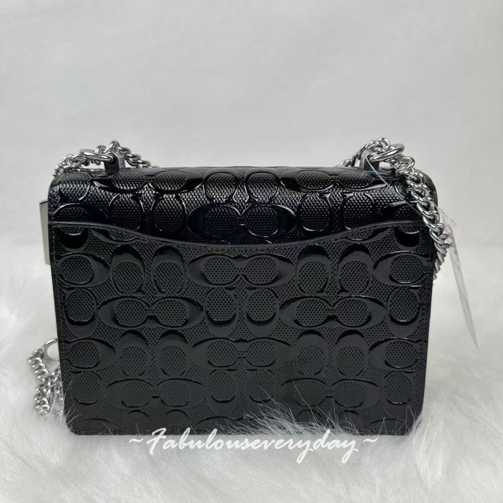 Coach Coach Klare Crossbody Signature Leather/Silver/Black CDY99 Size ONE SIZE - 3 Thumbnail