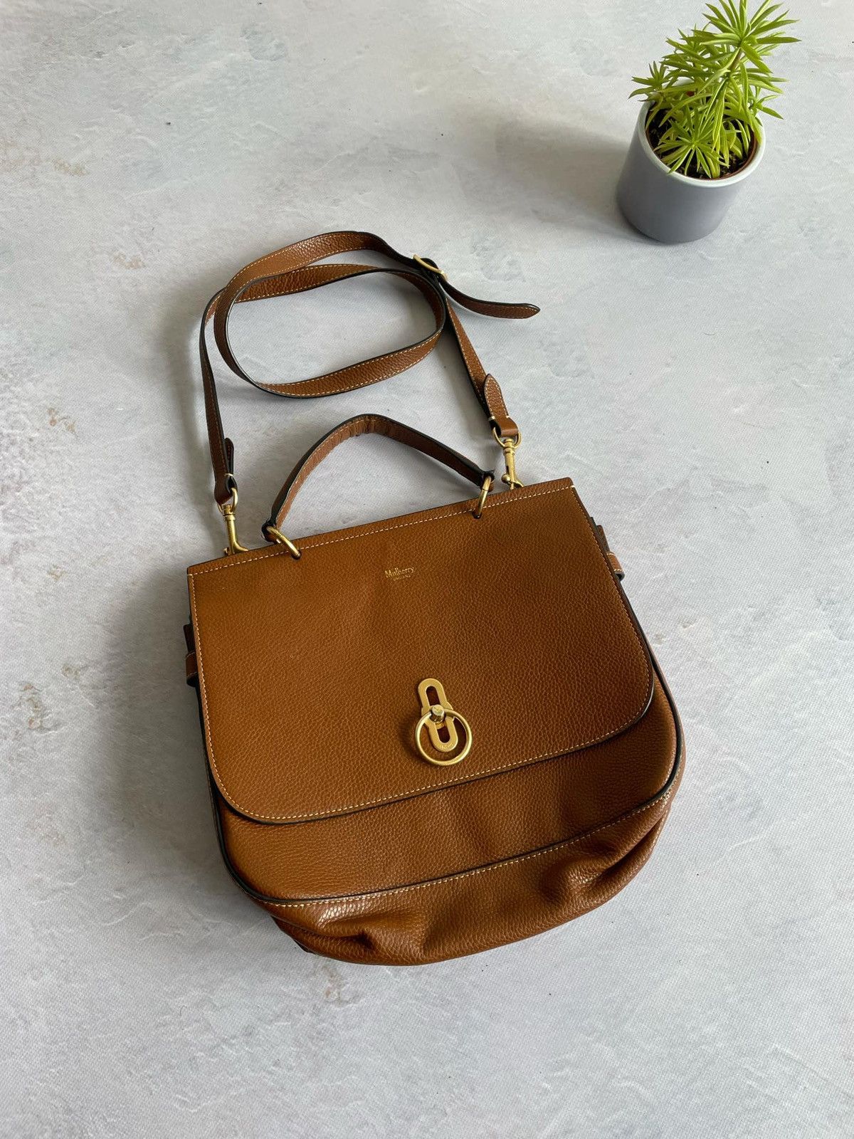 Mulberry Amberley Leather Shoulder Bag Handbag in Brown, Women's