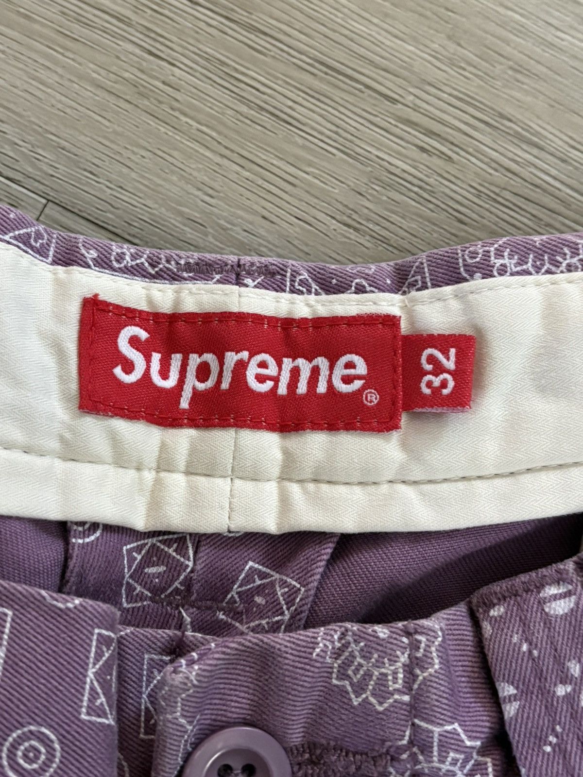 Supreme Supreme Paisley Grid Chino Pant SS20 Lilac Size US 32 / EU 48 - 5 Thumbnail