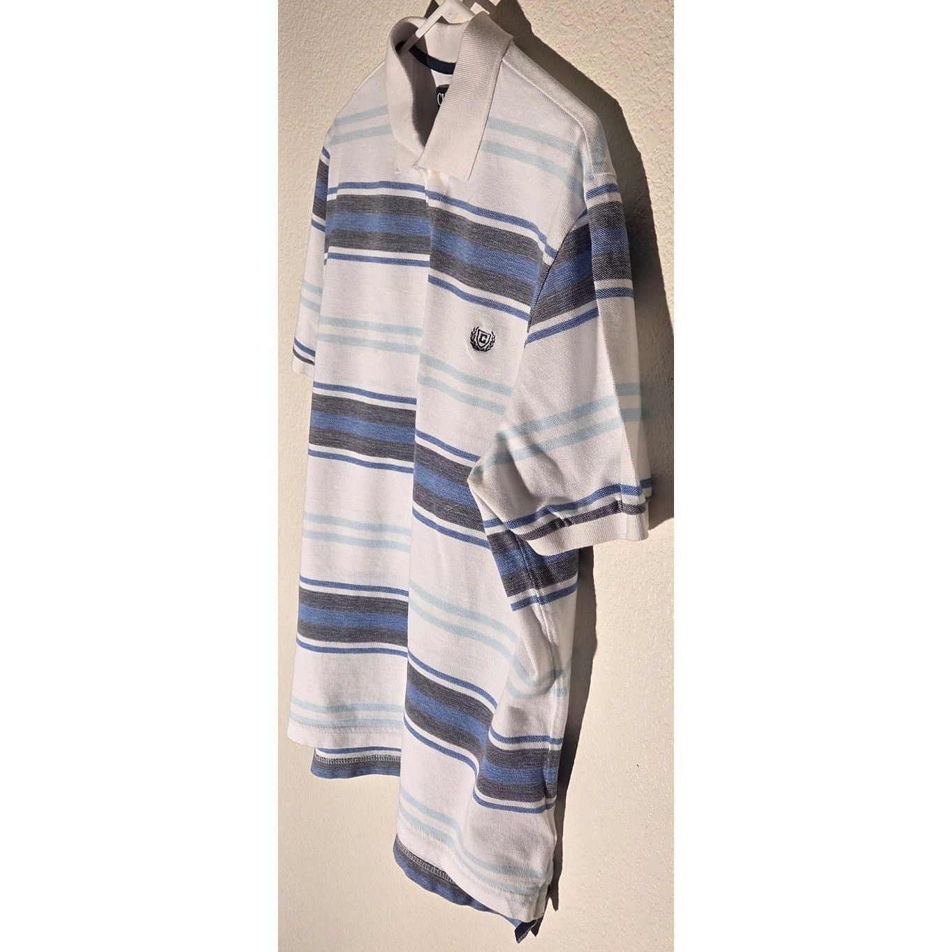 Chaps CHAPS Natural Stretch Striped Polo Shirt - Men's Large Size US L / EU 52-54 / 3 - 4 Thumbnail