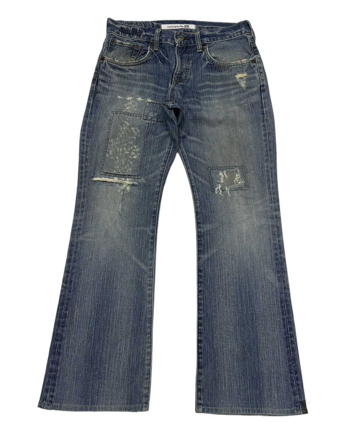If Six Was Nine VINTAGE EDWIN XU FLARE JEANS EXCLUSIVE MODEL DENIM JEANS Size 29" - 1 Thumbnail