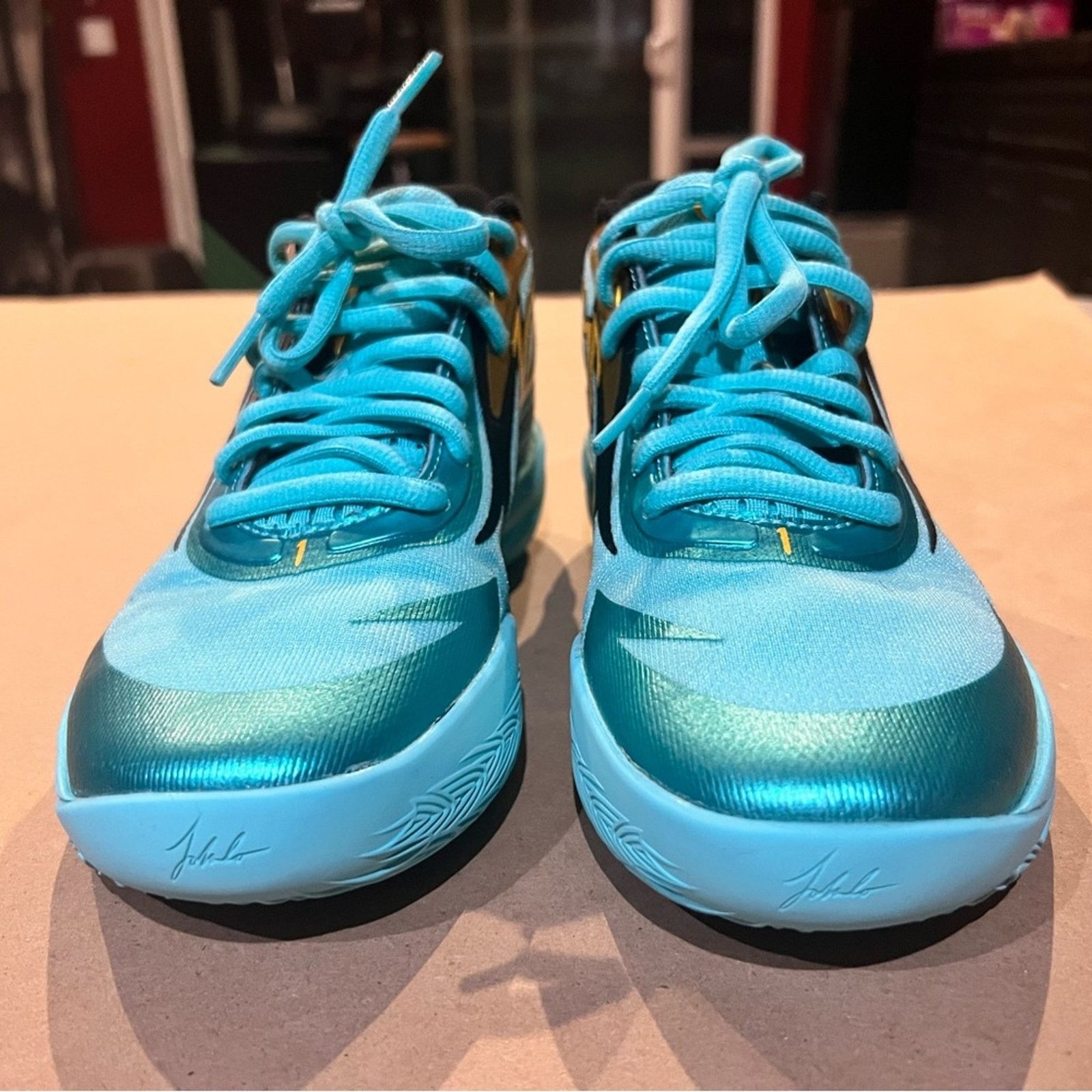 Puma PUMA MB.02 JR Mid Honeycomb (kids) size 5 Elektro Aqua Teal Size US 5 / EU 37 - 4 Thumbnail