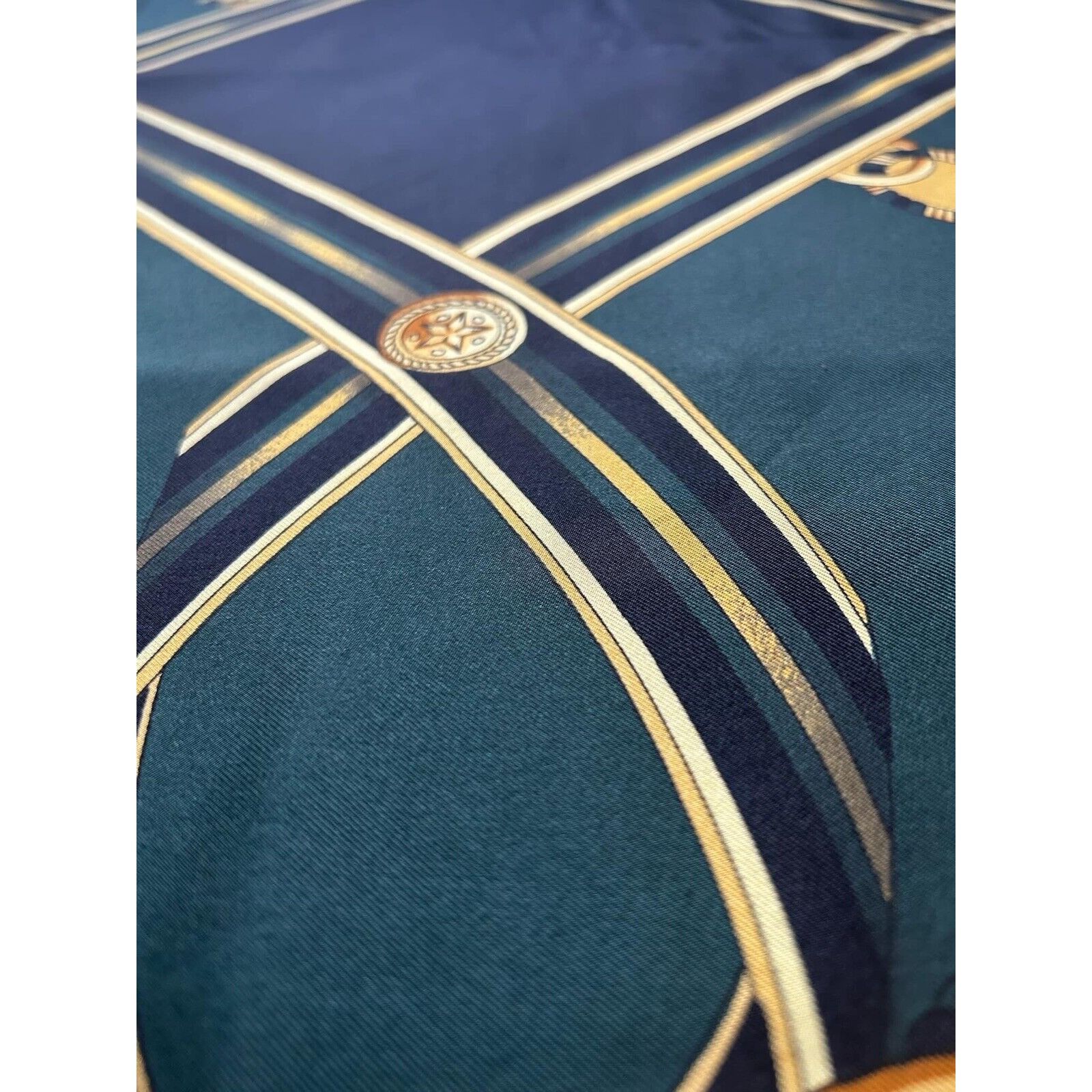 Other BASLER Tricolor Royal Uniform Print Scarf Silk SQR 34.5" EC Size ONE SIZE - 5 Thumbnail