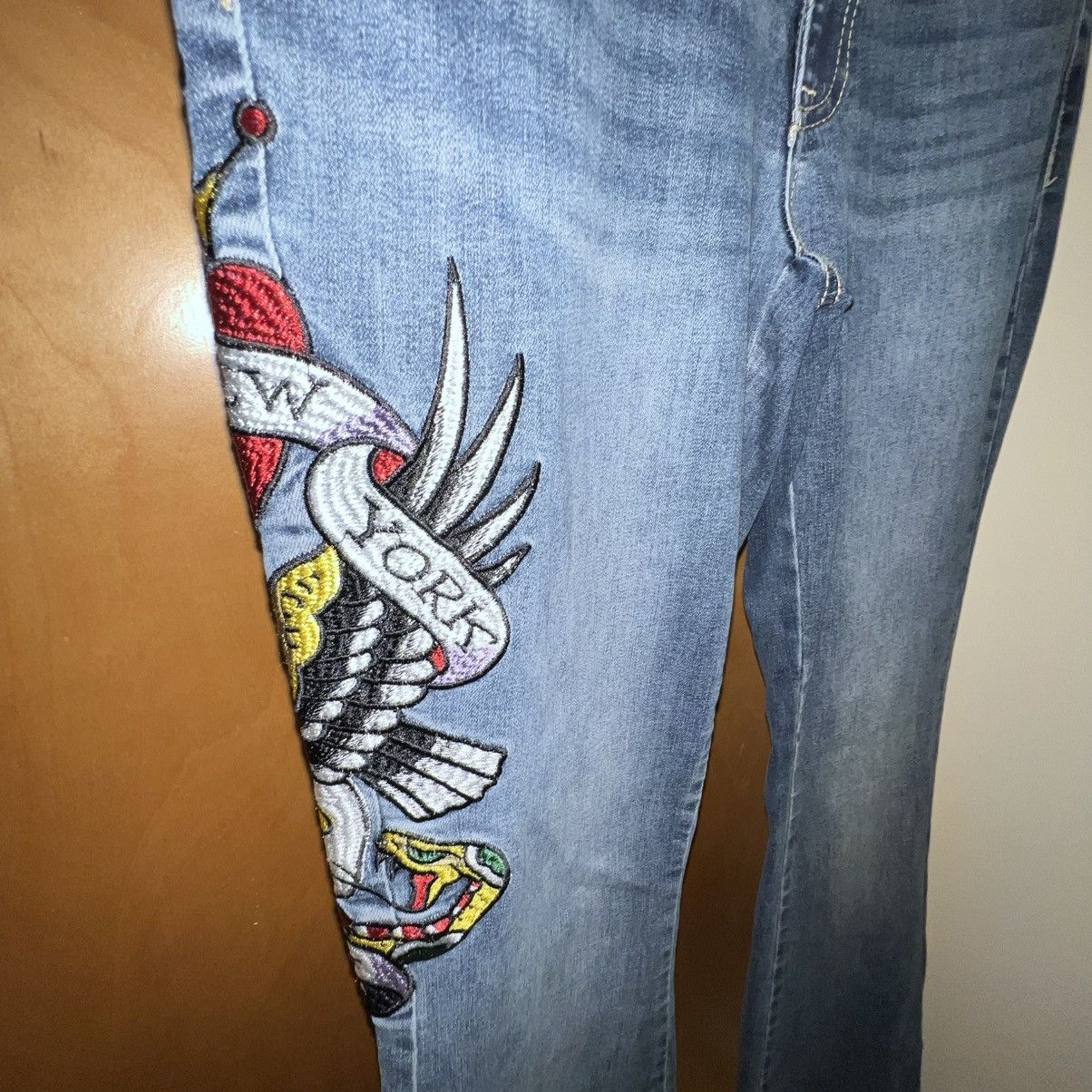 Ed Hardy Ed Hardy Embroidered Graphic Jeans Size 30 Size US 30 / EU 46 - 5 Thumbnail